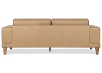 Carson Leather Sofa -Zen Stone