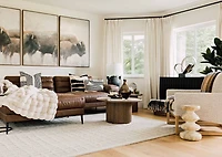 Nichols Wool Rug 108x144 Grey/Ivory