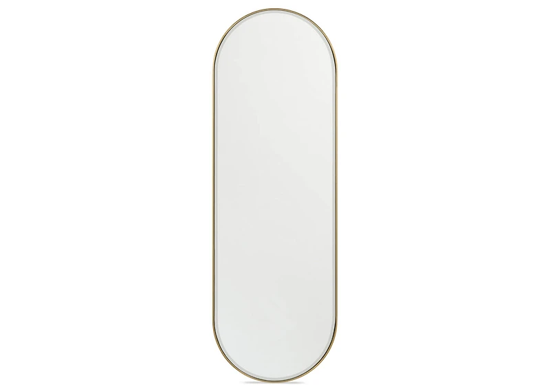 Erika Wall Mirror Oval Brass