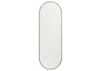 Erika Wall Mirror Oval Brass