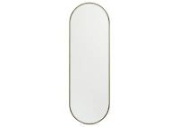 Erika Wall Mirror Oval Brass