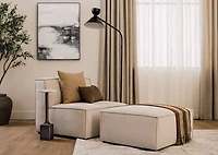 Felix Chair/Ottoman -Tao Ivory