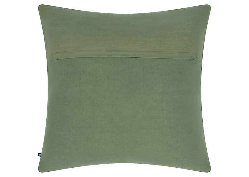 Nixie Cotton Pintuck Pillow 20x20 Green