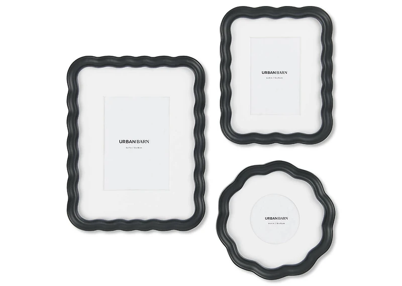 Lilla Scallop Frame 4x6 Black