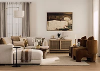 Turner Rug 96x120 Natural/Ivory