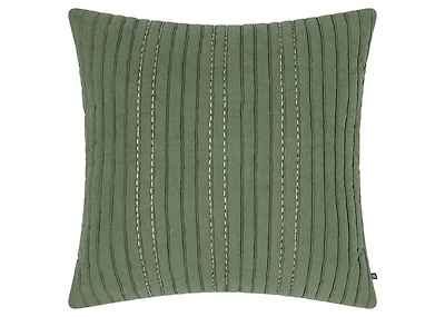 Nixie Cotton Pintuck Pillow 20x20 Green