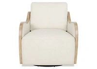 Olivia Swivel Armchair -Mel Ivory