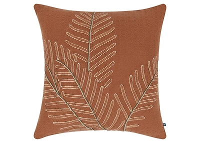 Delfina Leaf Pillow 20x20 Rust/Savanna