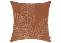 Delfina Leaf Pillow 20x20 Rust/Savanna