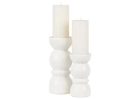 Emile Candle Holder Tall White
