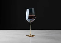 Abie Wine Glass Amber/Grey