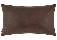 Jarvis Faux Leather Toss 14X24 Dark Brow