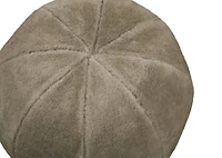 Tia Faux Fur Round Pillow Mushroom