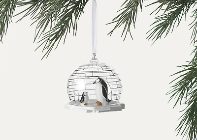 Penguin Globe Ornament