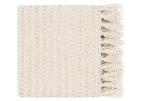 Whitby Throw Ivory/Pink Dust