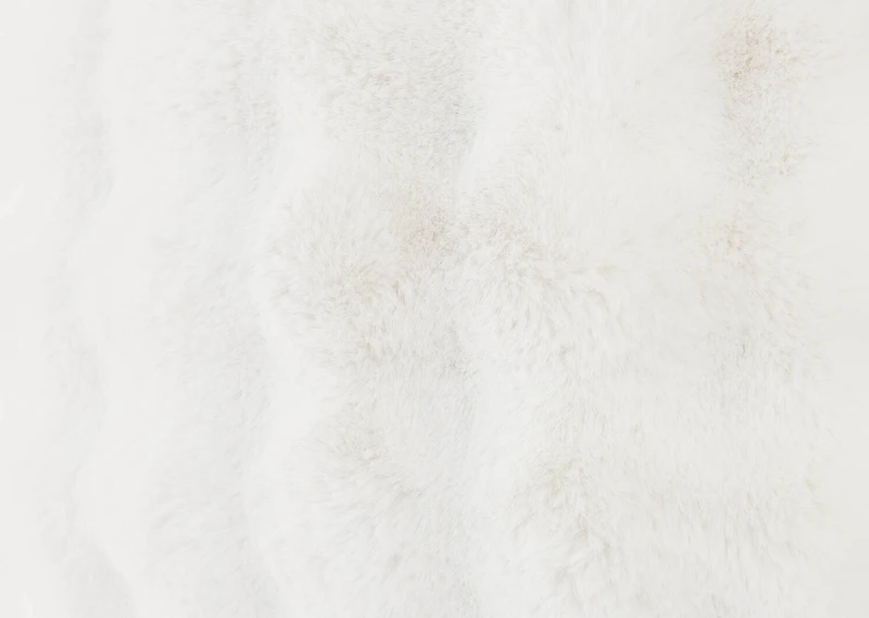 Zoey Faux Fur Pillow 20x20 White