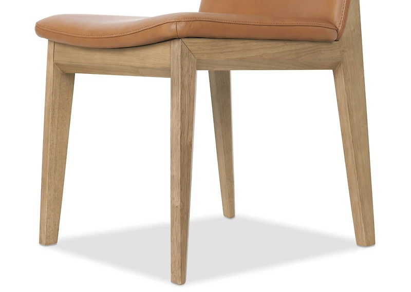 Ciera Leather Dining Chair -Olson Camel