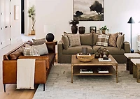 Valerio Leather Sofa -Leon Maple