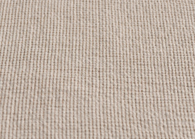 Arlo Stripe Duvet Set King Ivory/Toffee