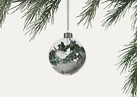 Holly Ball Ornament