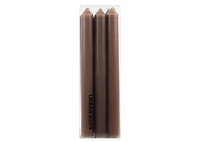 Cassa 6pc Taper Candles Set 8" Brown