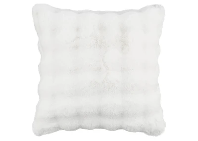 Zoey Faux Fur Pillow 20x20 White