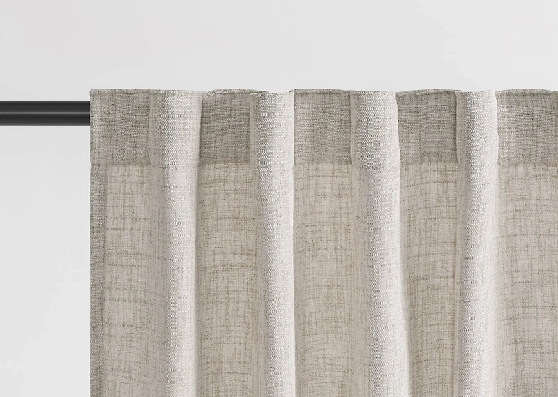 Dominic Curtain 96 Ivory/Ash