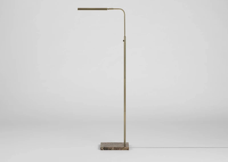 Oscar LED Floor Lamp Brass