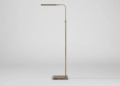 Oscar LED Floor Lamp Brass