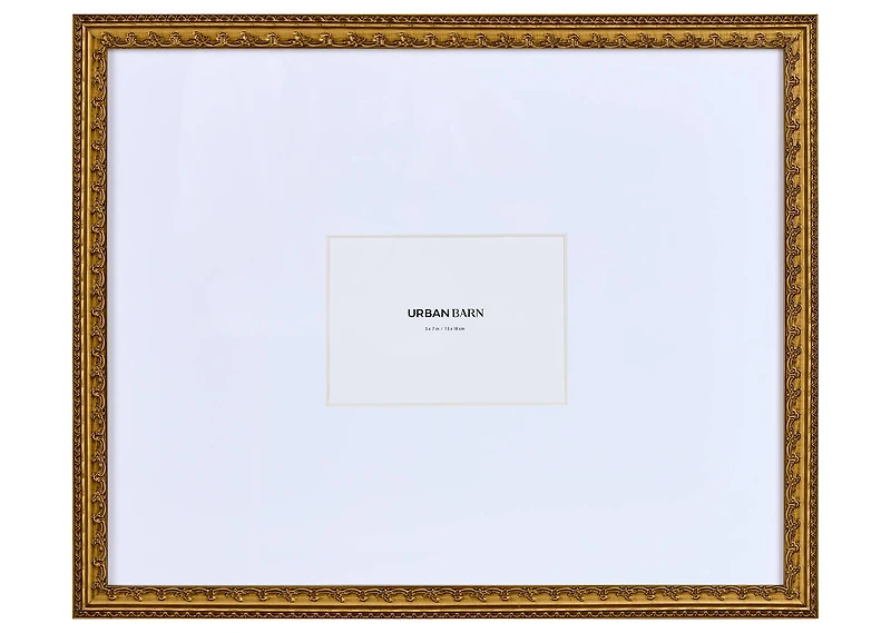 Edie Gallery Frame 5x7 Antique Brass
