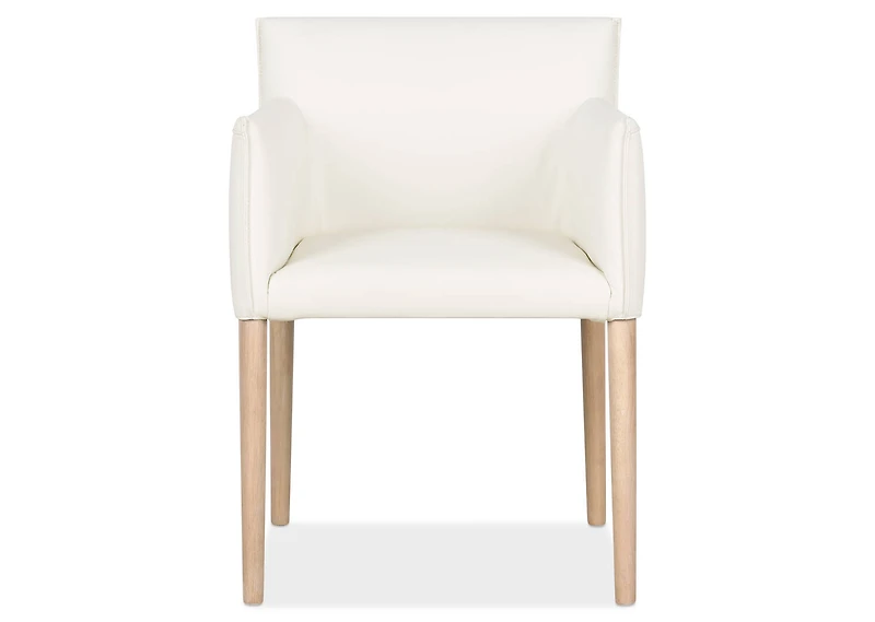 Marciona Lthr Arm Dining Chair -Forega W