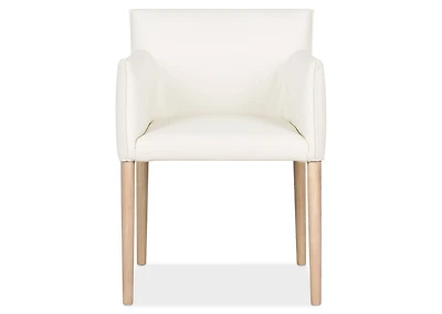 Marciona Lthr Arm Dining Chair -Forega W