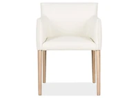 Marciona Lthr Arm Dining Chair -Forega W