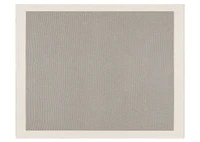 Esco Cotton Border Throw Lt.Grey Melange