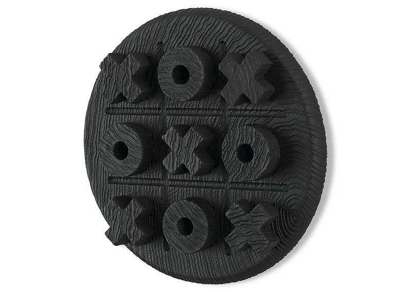 XO Tic Tac Toe Game Black