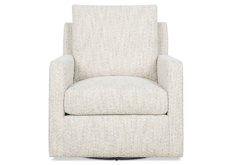 Sadie Swivel Armchair -Zell Pearl