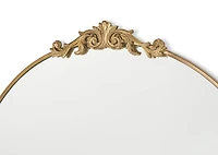 Faye Mantle Mirror Antique Brass