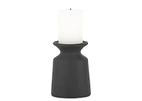 Cillian Candle Holder Short Black