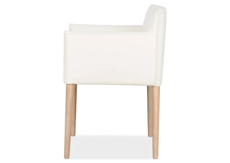 Marciona Lthr Arm Dining Chair -Forega W