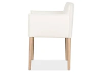 Marciona Lthr Arm Dining Chair -Forega W
