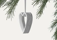 Fond Heart Ornament White
