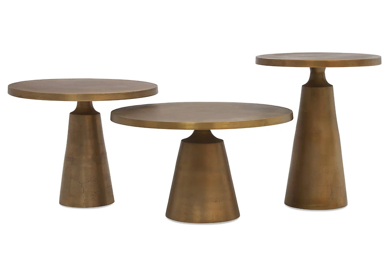 Gershwin Side Table 20" -Brass