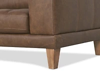 Carson Leather Sofa -Wes Rum