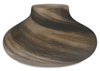 Orlo Vase Wide Brown