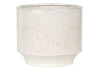 Fleur Planter Large Speckled White