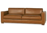 Gaetano Leather Sofa -Saddle Tan