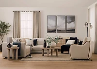 Olivia Swivel Armchair -Mel Ivory