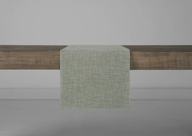 Aruba Table Runner Ivory/Green