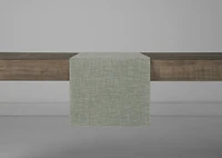 Aruba Table Runner Ivory/Green