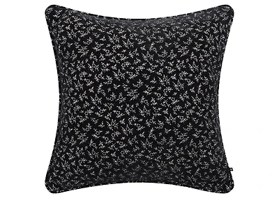Ophelia Pillow 20x20 Black/Ivory